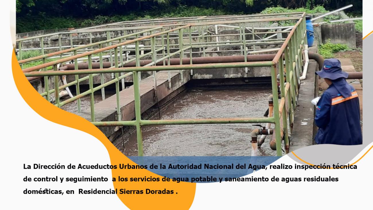 Inspección técnica de control y seguimiento  a los servicios de agua potable y saneamiento de aguas residuales domésticas.