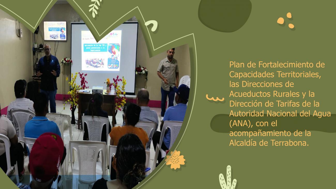 Taller con  CAPS del Municipio de Terrabona. Matagalpa. Se impartieron temas de Cálculo de Tarifas,  Ley 722 .